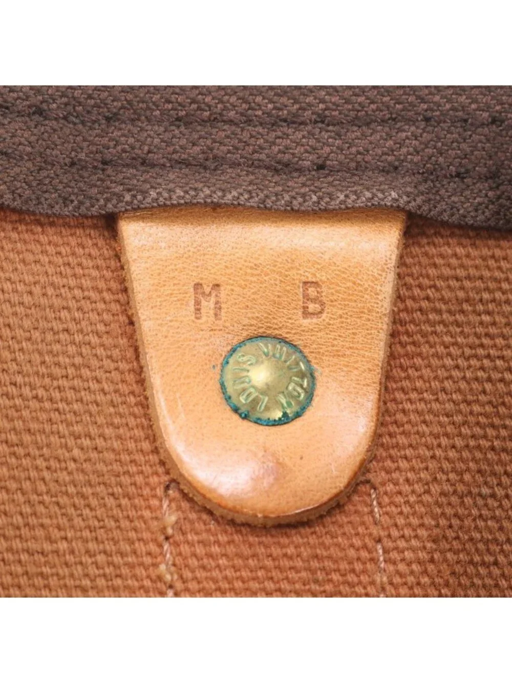 Louis Vuitton Monogram Keepall 50 Leather Boston Bag Tote Carry